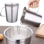 두온 커피서버 제과제빵 주방기구 제과도구 다용도 쌀컵 스뎅컵 계량컵 스테인리스 1L 1개