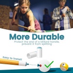 당구장 큐 팁 - 스누커 홈 클럽 바 게임을 위한 보관함 가죽 헤드가 당구 스틱 슬립온 교체 액세서리 키트 SOLROS 22PCS