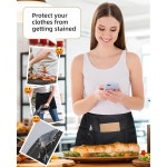 4개의 포켓이 Argstar 2팩 워터드롭 숏 에이프런