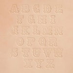 가죽 3 4 아트 알파벳 스탬핑 세트