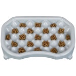 니터 펫 - 슬로우 피더 재미있고 하며 스트레스 없는 강아지 볼은 비만 예방에 도움이 되어 소화를 개선합니다 2 5컵 바닐라 빈