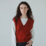 매장정품 유라고 URAGO Waffle wool knit vest 1032112 138361