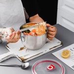 기름 거르는 분리하는 거름망 스테인레스 사골 국자 마라탕 A 패스트푸드 컵