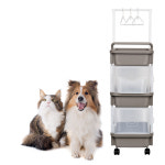 펫티 강아지 고양이 애완용품 정리함 애견애묘사료통 이동옷장 1개 3단세트