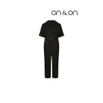 온앤온 온앤온벨티드 카라 반팔 점프슈트 MW2MO464 530506