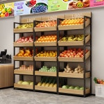 야채가게 매대 과일판매대 채소 진열대 마트