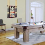 모얀 슈퍼 풀 스틱 홀더 큐 벽걸이 당구 랙 당구장 바 룸 게임룸 마호가니 액세서리 보관 Mahogany