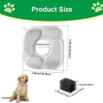 고양이 분수 필터 베켄 67oz 2L 95oz 2 8L 135oz 4L 반려견 정수기와 호환되는 반려동물 8세트 필터 교체 New Model 8 8 Pack