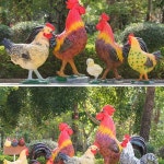 대형 닭 모형 수닭 농장 정원 워킹 조형물 포토존 장식 레그 리프트 콕 A