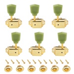 밴웍스 빈티지 50년대 스타일 튜닝 페그 키 15 1 비율 3L3R 줄 기계 5 16 홀 6 JT 골든 키스톤 버튼 레스폴 LP SG ES 팩용 JXQ-06