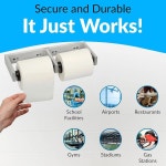 두 롤용 보브릭 화장지 디스펜서 모델 Pack of 2 B-2740