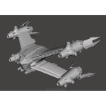 5066646 바빌론 5 스타 퓨리 Babylon Starfury 3D토 미조립 무도장 우주선 우주전투기 Spacecraft Space Sh