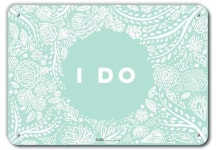 PetKa Signs and Graphics 14x10 I Do 14 x 10 알루미늄 사인 높이 25 너비 35 길 PKWD-0040-NA