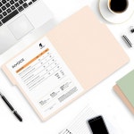 수니 파일 폴더 30팩 마닐라 폴더 8 5 x 11 컬러 홈 오피스 문서용 학용품 파스텔 6가지