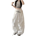 델문도 여자 카고 바지 팬츠 여름 레이어드룩 재즈 힙합 와이드 젠1 DOS1 J03Z1-8