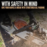 세스투스 트리스엑스 진동 방지 장갑 젤 패딩 팜 그립이 작업용 장갑 Medium