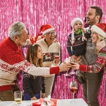 2팩 배경 파티 장식 틴셀 커튼 호일 프린지 생일 사진 부스 스트리머 테마 학사 졸업