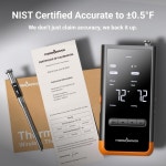 써모메이븐 무선 블루투스 스마트 육류 온도계 독립형 베이스 1G 이하의 WiFi 온도계 6개의 센서 NIST 정확도 2개의 프로브 바비큐...