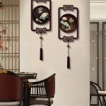 집 벽장식 소품 벽걸이 풍 전통 모형 중식당 1 복이 찾아왔다 작은 매듭을 짓 29X54