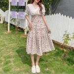 모노무드 xmfl-2 여성 여름 원피스 맞춤형 투 같은 스모킹 밴드