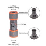 1-PC 더블 엔드 퀵 커넥트 밸브 - 스프레이 건 급수용 범용 가든 호스 어댑터