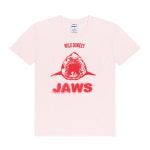 와일드동키 JAWS 죠스 그래픽 프린팅 반팔 티셔츠 다이드 라이트 핑크