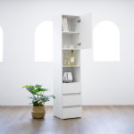 이투스가구 특수사이즈 폭550 이투스 슬림 키큰장 3단 서랍장 틈새수납장 거실장 H1910