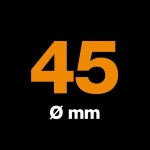 원단용 피스카스 회전 커터 정밀 절단용 티타늄 커터 블레이드 오른손 왼손 컴포트 핸들 공예품 재봉 퀼팅 도구 Comfort Grip 45