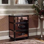 거울 스테인레스 스틸 버킷 캐비닛 사물함 사이드 골동품 금속 미국 복고풍 벽 캐비닛Asmt09