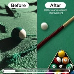 야쿠히 8 53피트 풀 테이블 펠트 6개의 천 스트립과 스테이플 리무버가 포함된 빌리어드 천 장갑 바 클럽 패밀리용 펠트 교체 키트 Standard