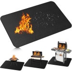 사와우쿠야 52 76 야외 그릴용 그릴 매트 데크 프로텍터용 내열 바비큐 매트 40 60 inch