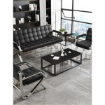 사무실 소파 3인용 중역소파 의자 부동산 싱글 대기실 3인 로비 싱글