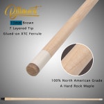 당구 큐 스틱 하드 케이스가 2피스 58 테이블 팁 큐 19-21온스 19 oz