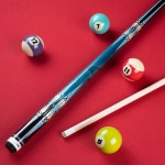 당구 큐 스틱 하드 케이스가 2피스 58 테이블 팁 큐 19-21온스 19 oz