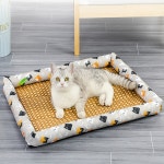 시원 상쾌 댕냥이 여름꿀잠 애견라탄매트 강아지 고양이 쿨매트방석 2종 1개 M50x40 단품