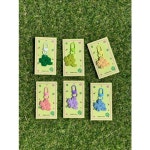 까치상회 1 1 네잎클로버 뜨개 키링 행운 단체 선물 열쇠 고리 초록