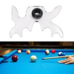 Drfeify 클리어 아크릴 풀 당구 큐 브리지 헤드 스틱 홀더 스누커 나인 볼 액세서리 테이블용