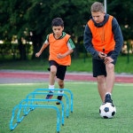 웨트타른 12개 9 스피드 트레이닝 민첩성 허들 신뢰할 수 축구 농구를 위한 플라이로메트릭 다목적 연습 장비