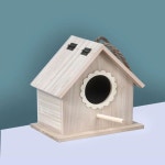 야외 새둥지 새집 새장 나무 원목 정원 꾸미기 내츄럴 기둥걸이 미니핏