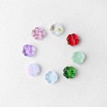 싼비즈 글라스통과형 네잎클로버 양면 1개 연그린 6554-03