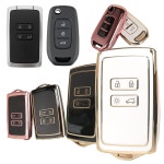 바이어블 르노삼성 전차종 차량용 TPU 풀커버 키케이스 키홀더 SM6 QM6 XM3 카자르 클레오스 01 4버튼 A타입 화이트골드 VA-TA42