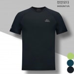 마운티아 마운티아 패플 마운티아마운티아 2025 남성 메쉬소재 라운드 반팔 티셔츠 운동복