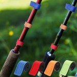 12개 낚싯대 스트랩 타이 벨트 신축성 홀더 랩 홀더 타이 4가지