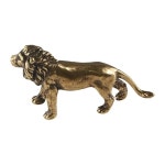 킹 장식 레트로 황동 인형 귀여운 사자 수제 구리 미니 조각 홈 선물 1 Lion