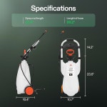 압력 밸브 노동력 절약 휠 디자인을 갖춘 VIVOSUN 3 2 갤런 잔디 정원 바퀴 펌프 압축 분무기