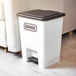 진전홍 4팩 재활용 쓰레기 데칼 로고 심볼 쓰레기통용 방수 비닐 쓰레기통