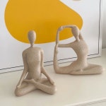 요가모형 소품 테스 인테리어 공예 조각상 트럼펫 마인드 집중