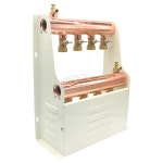 진영R H 보일러분배기 온수 동 분배기 난방 완카바 기름용 25A 1개 4구