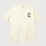 커버낫 COVERNAT 슬럽 크랙 C 로고 티셔츠 CO2502ST32IV 365545