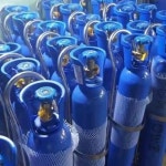 이동식 산소통 거치대 안전 LPG 8 10L 지지대 보관함 질소통 8 10L싱글블루세트